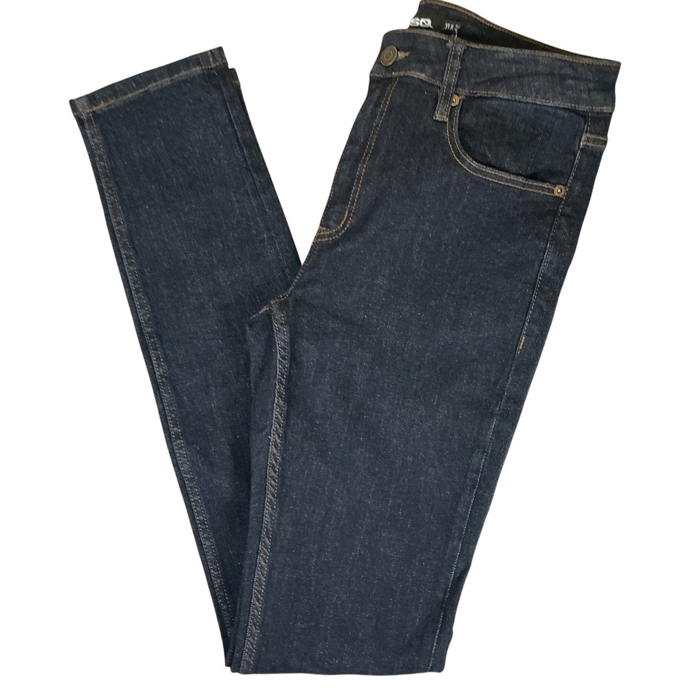 RSQ‎ Mens Skinny Jeans W31 L34 Dark Wash Denim Stretch Tillys New